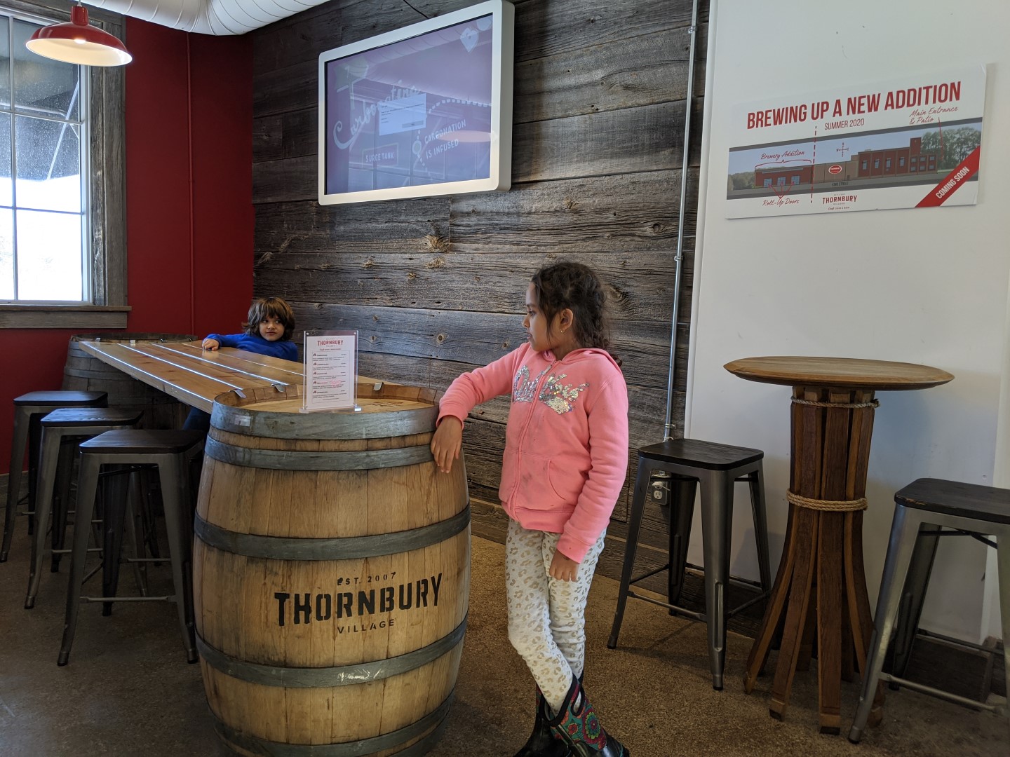 Thornbury Brewery with kids