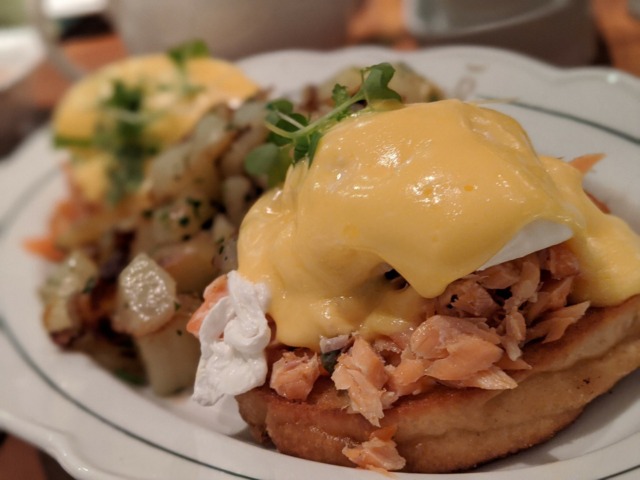 Eggs Benny With Smoked Trout REIGN