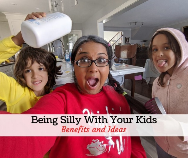 Being silly with kids