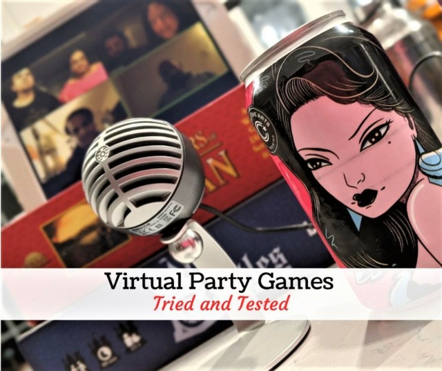 Online games for virtual party