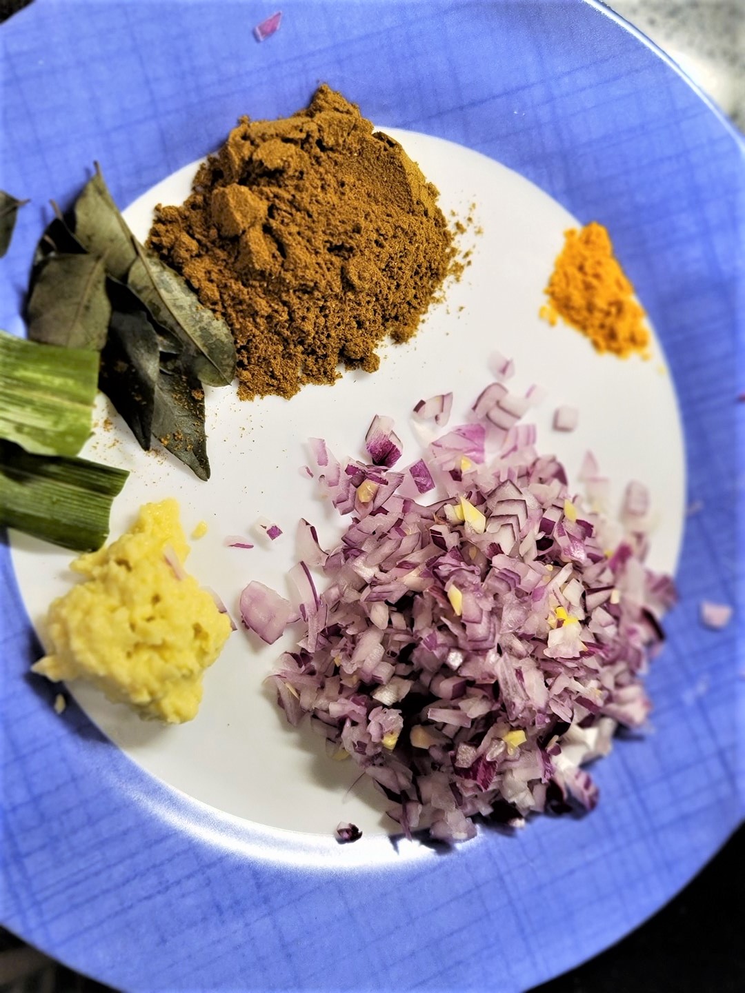 spices on a plate
