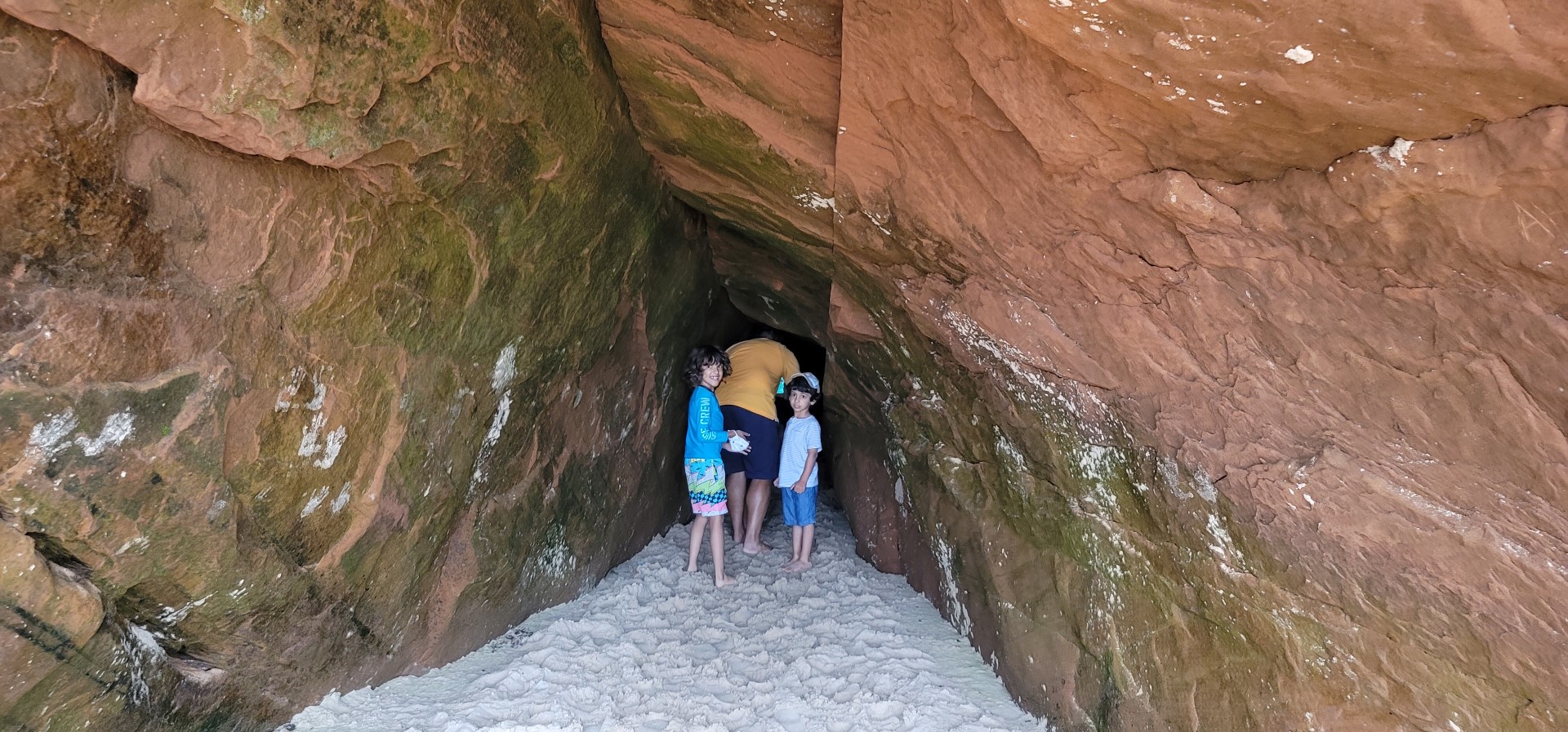 kids in a cave