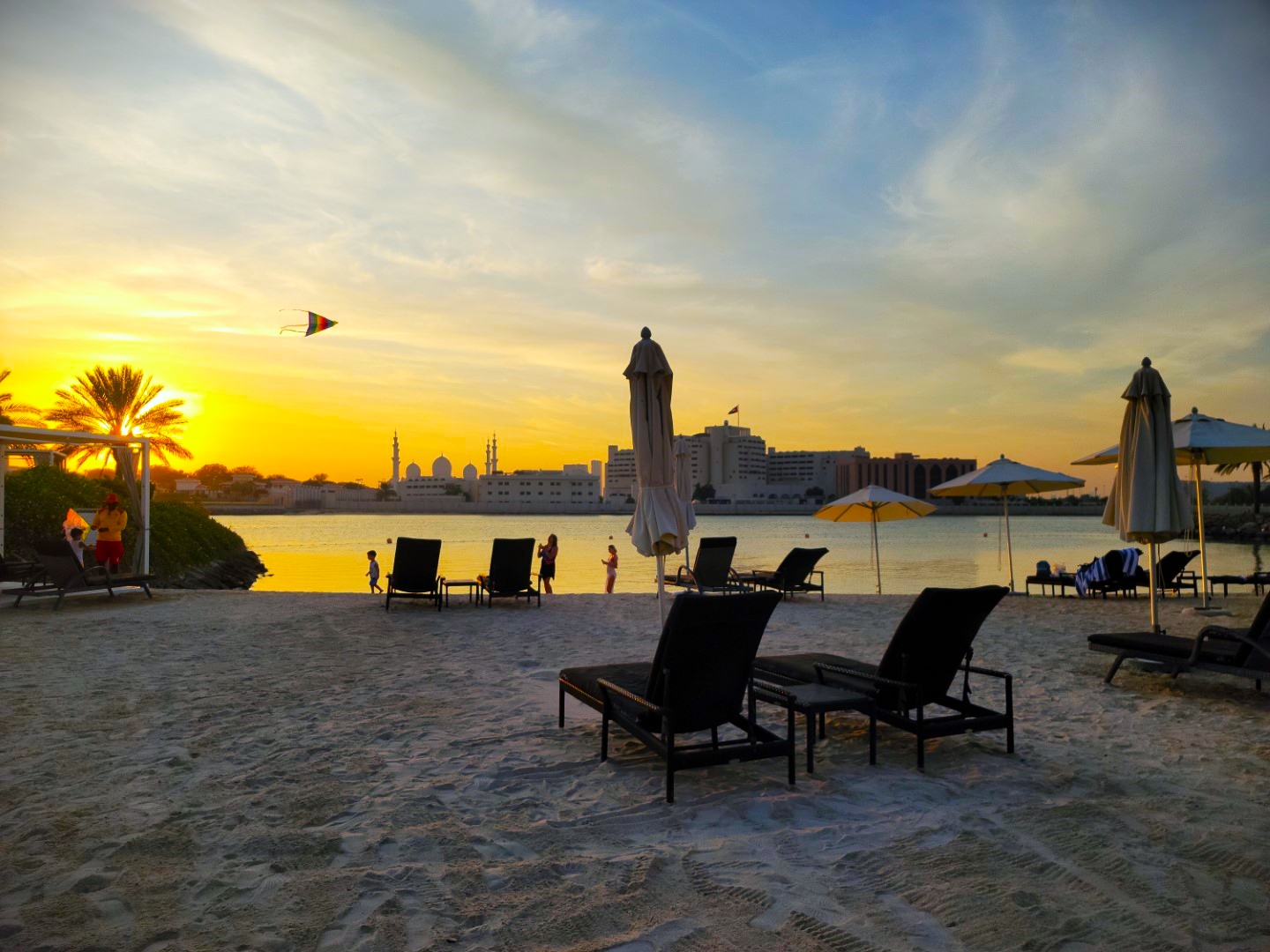Abu Dhabi beach sunset