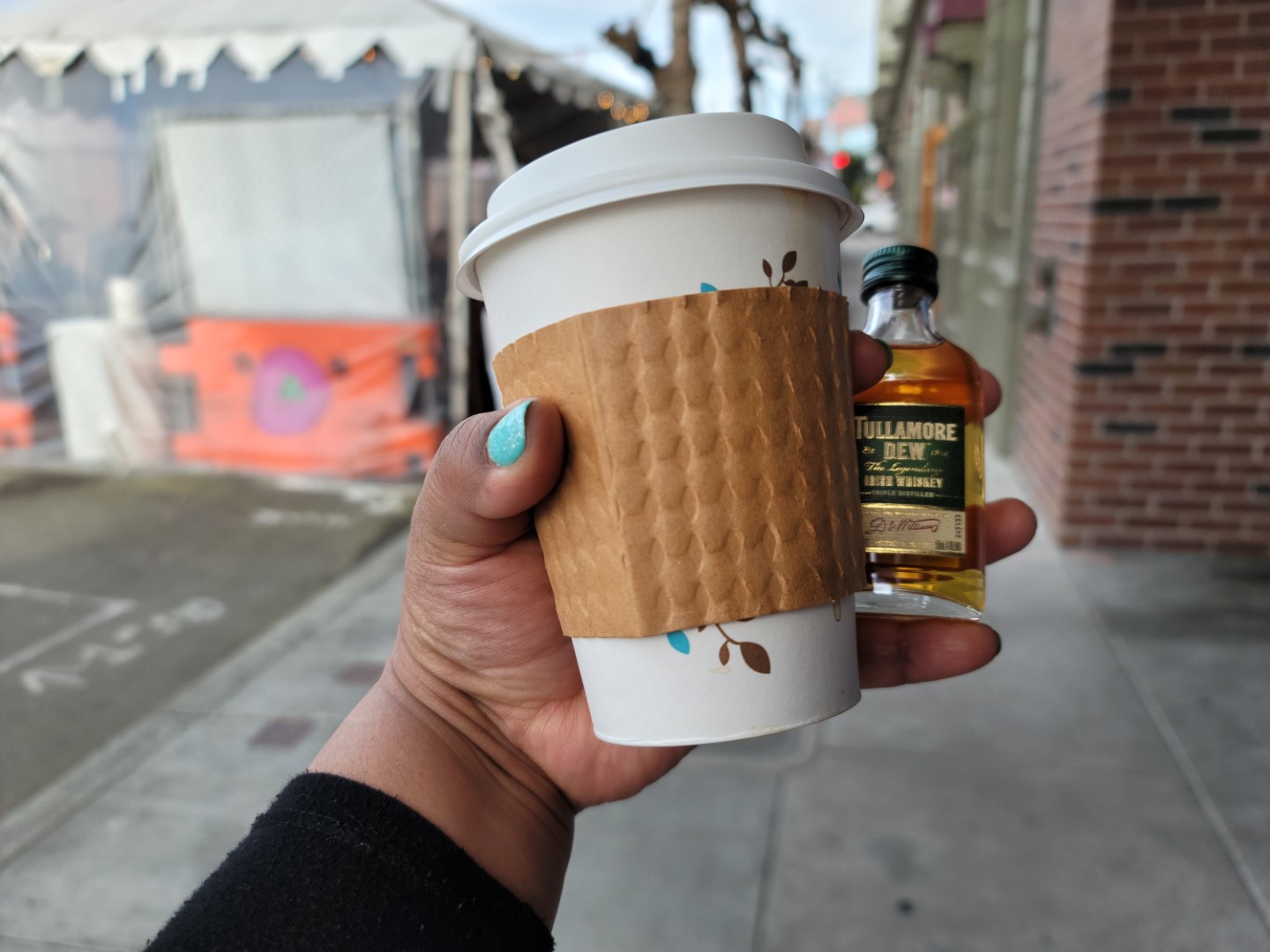 Irish coffee to go in San Francisco