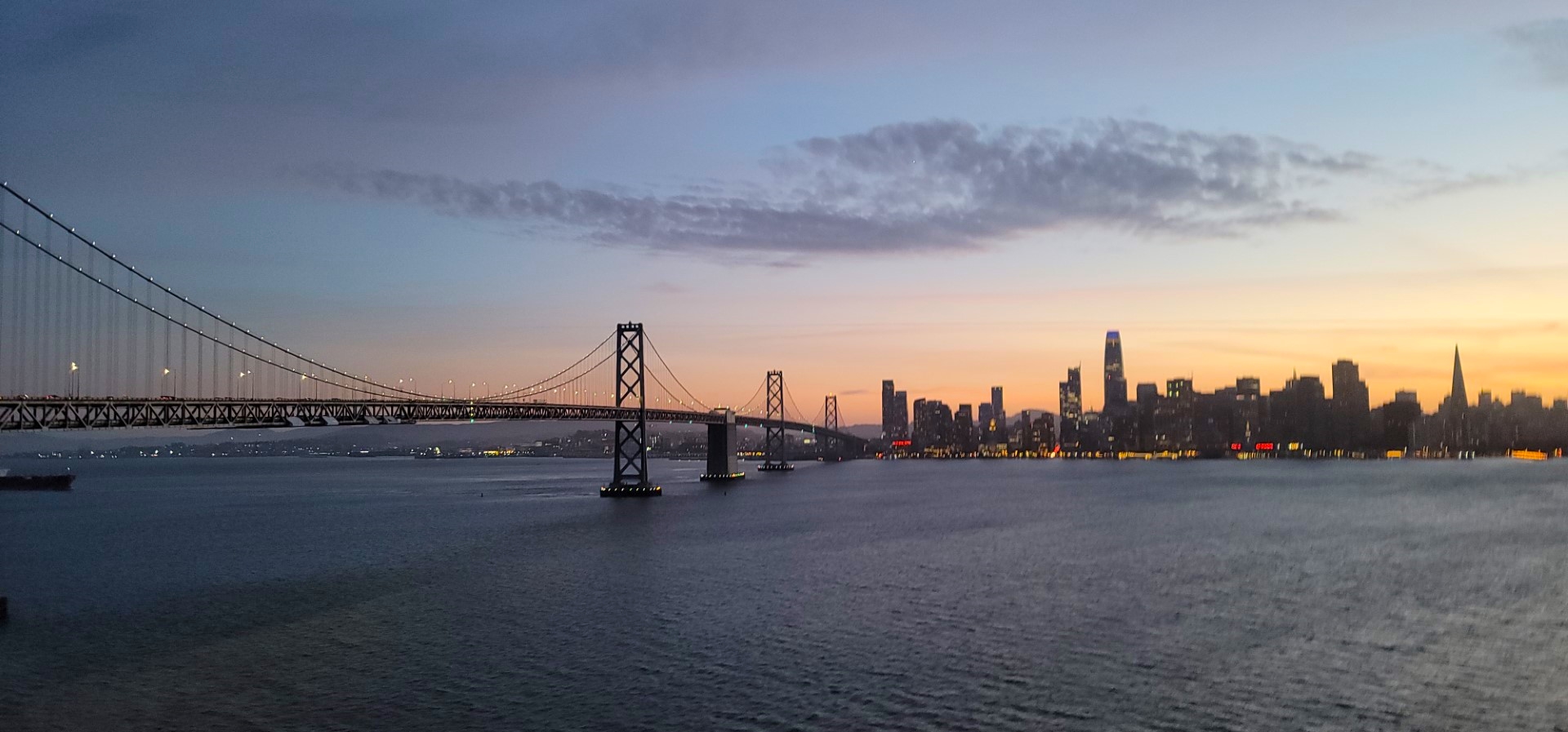sunset at Golden Gate Bridge
