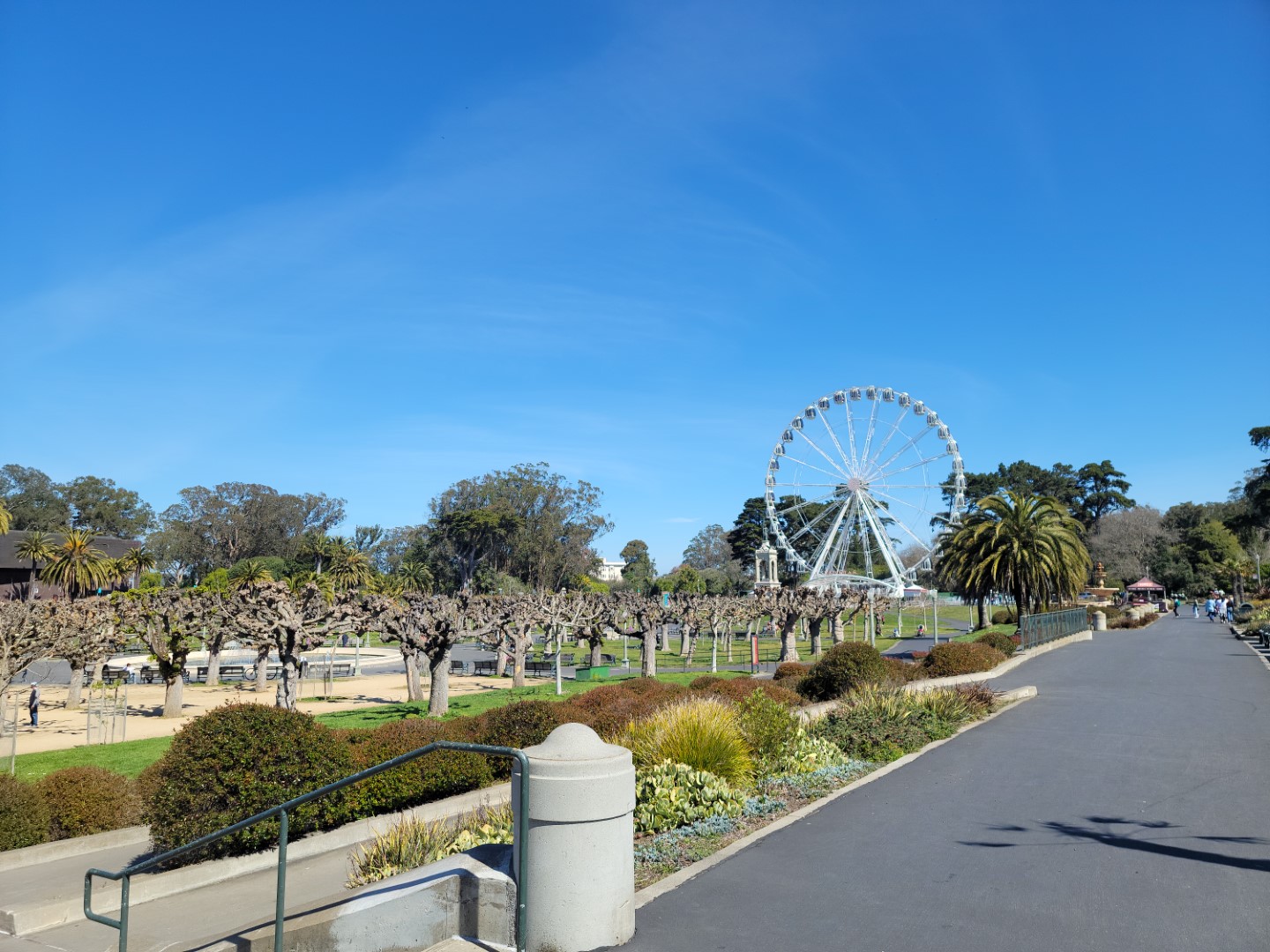 Golden Gate park ferris wheel in gardens