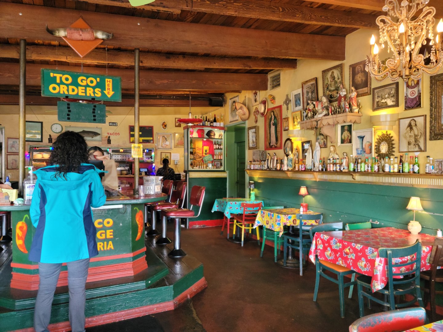 Inside Joe's Taco Lounge in Mill Valley California