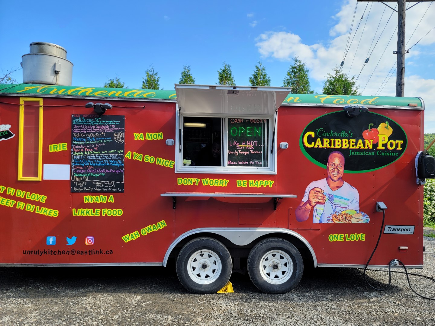 Carribbean Pot Food Truck for road side winery food