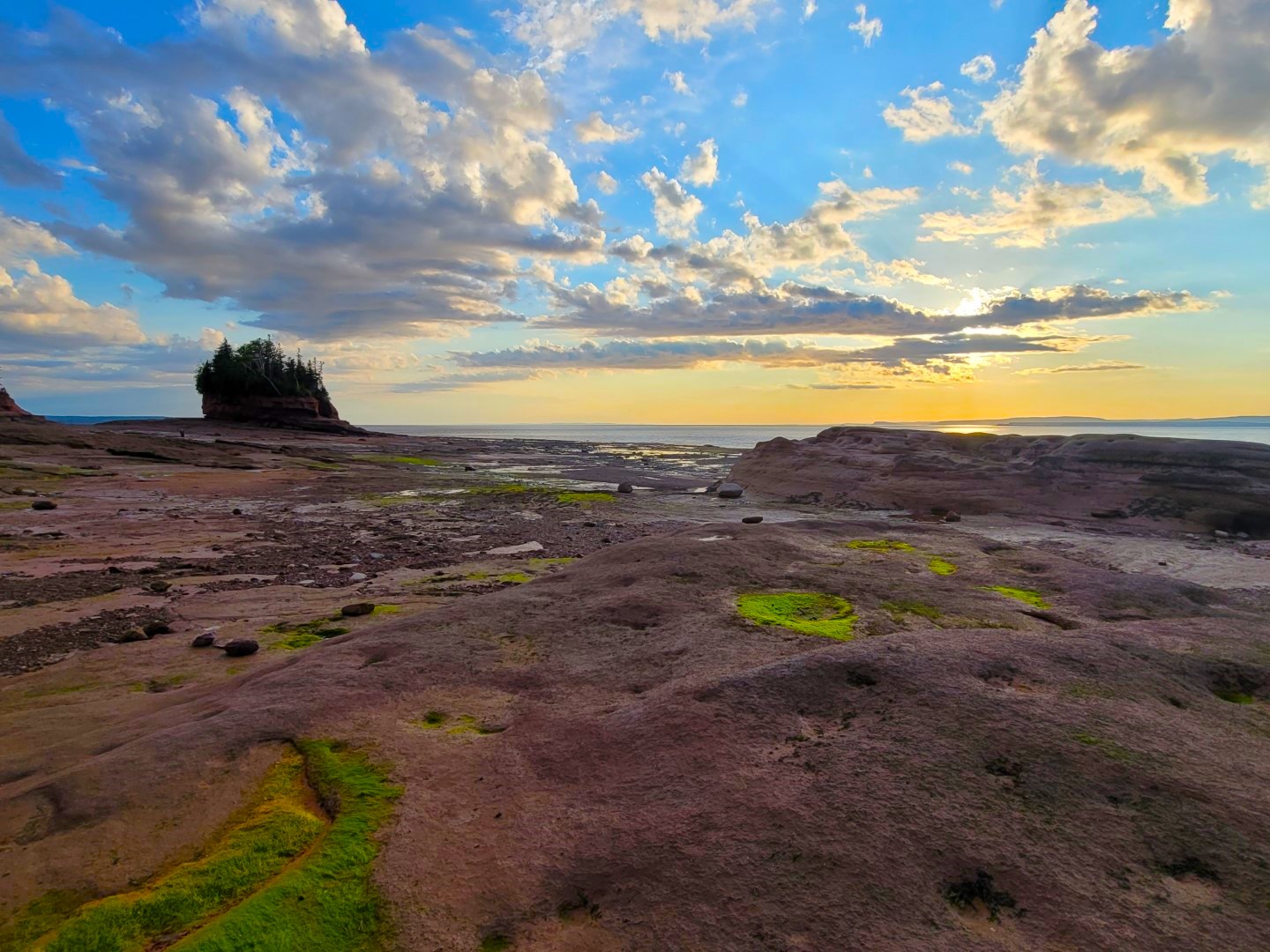 sunset at burntcoat head park Nova Scotia