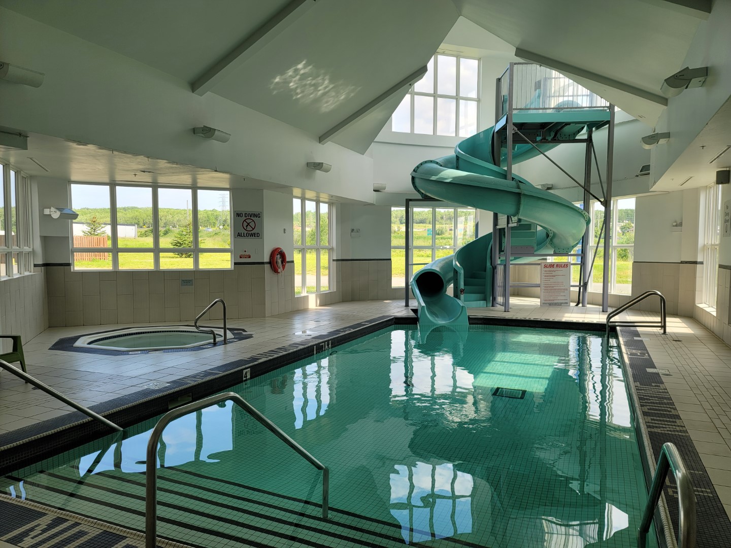 Holiday Inn Nova Scotia pool slide