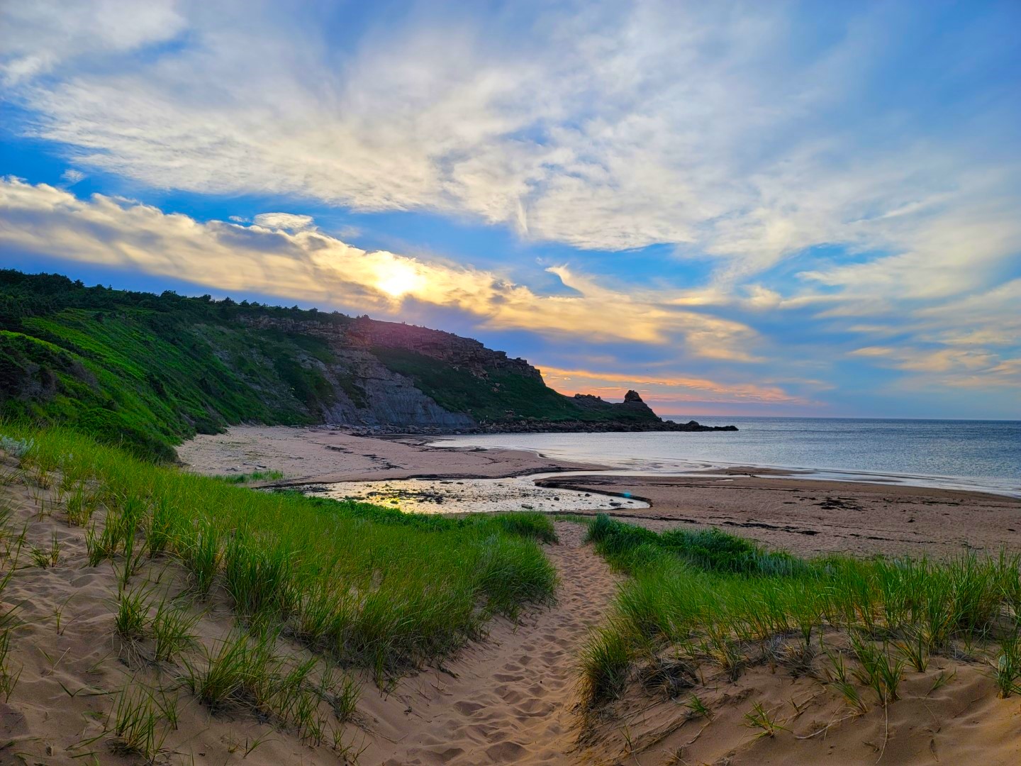 Chimney Corner Beach at sunset