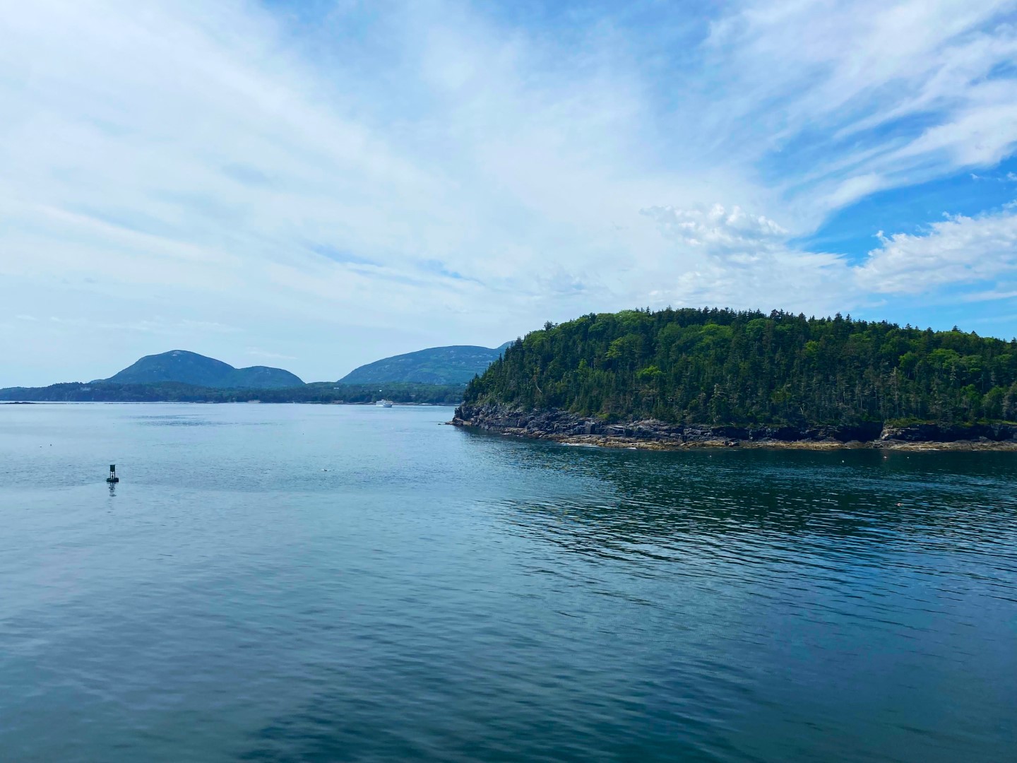 view from the CAT ferry from maine to Nova scotia