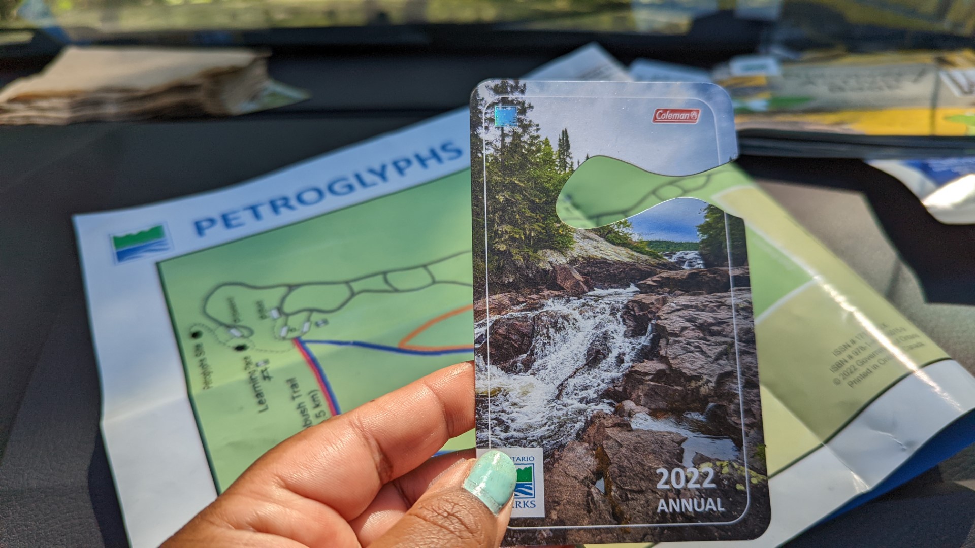 Petroglyphs Park Map with Ontario Parks PAss