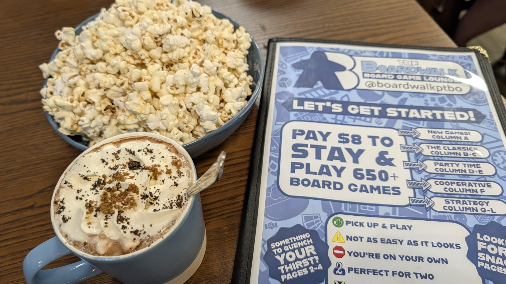 game board cafe in Ontario