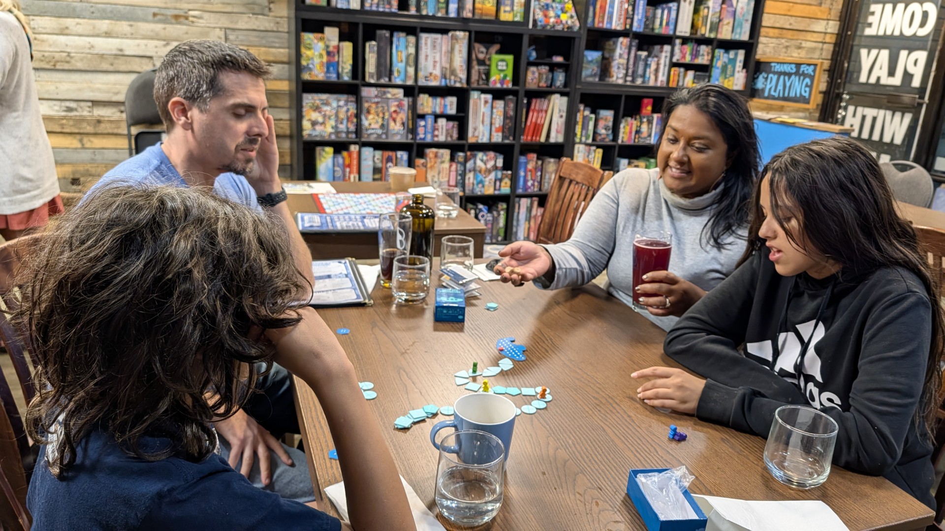 Family playing games in Peterborough