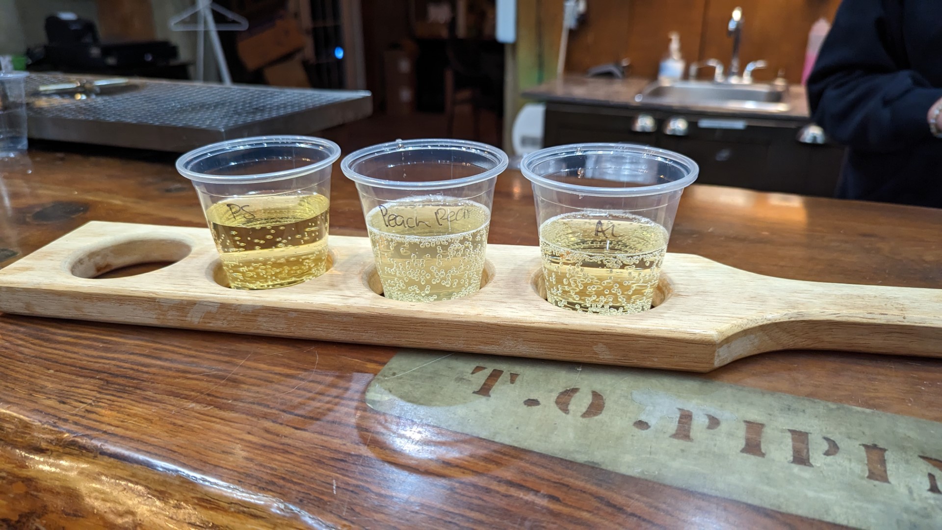 cider tasting flight