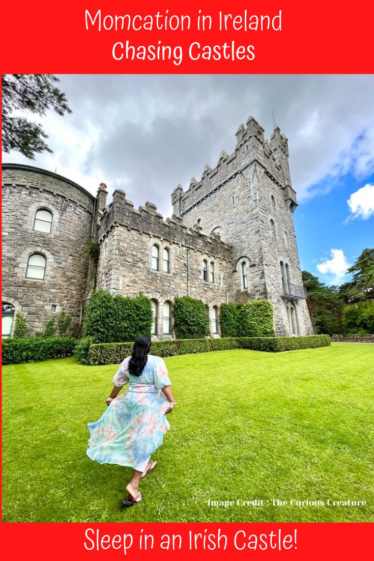 girl walking at an Irish Castle