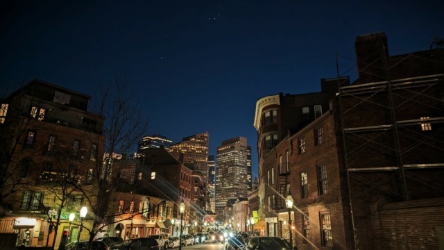 Boston city night out