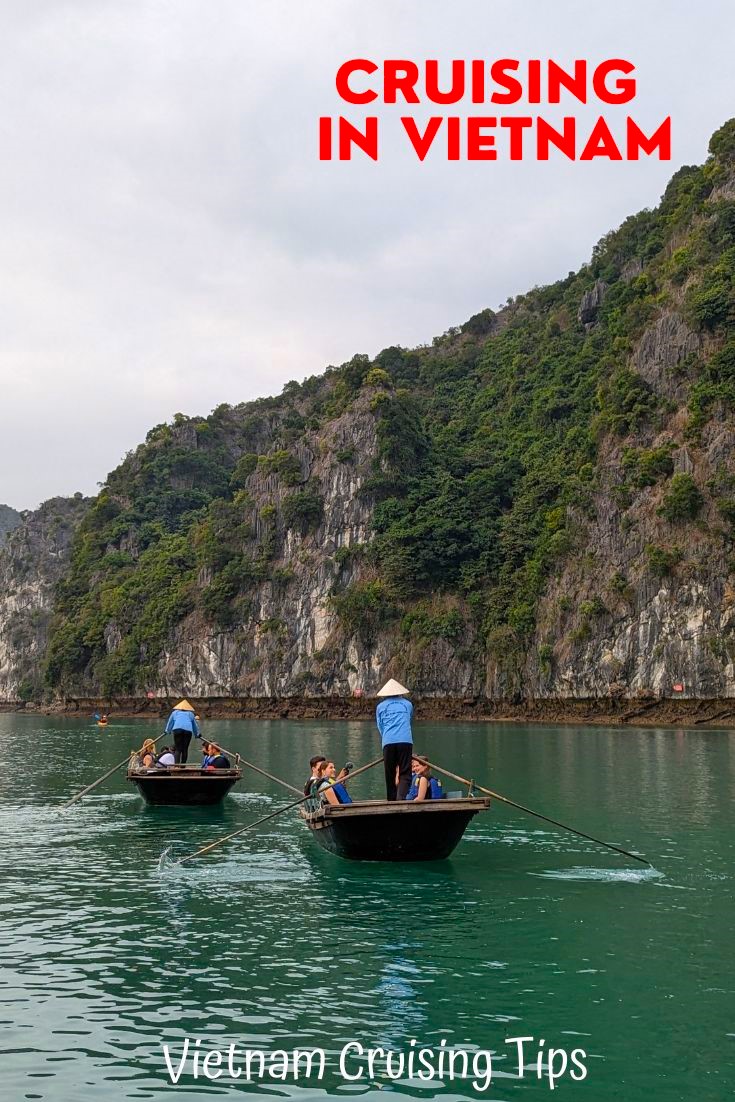 people on boat in ha long bay cruise expedition