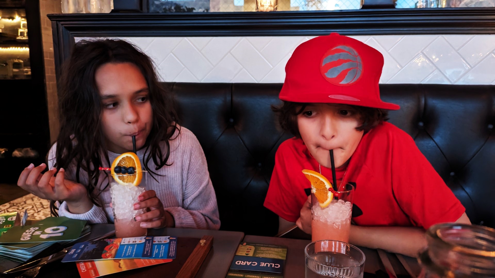 Kids enjoying drinks at Detroit Bar