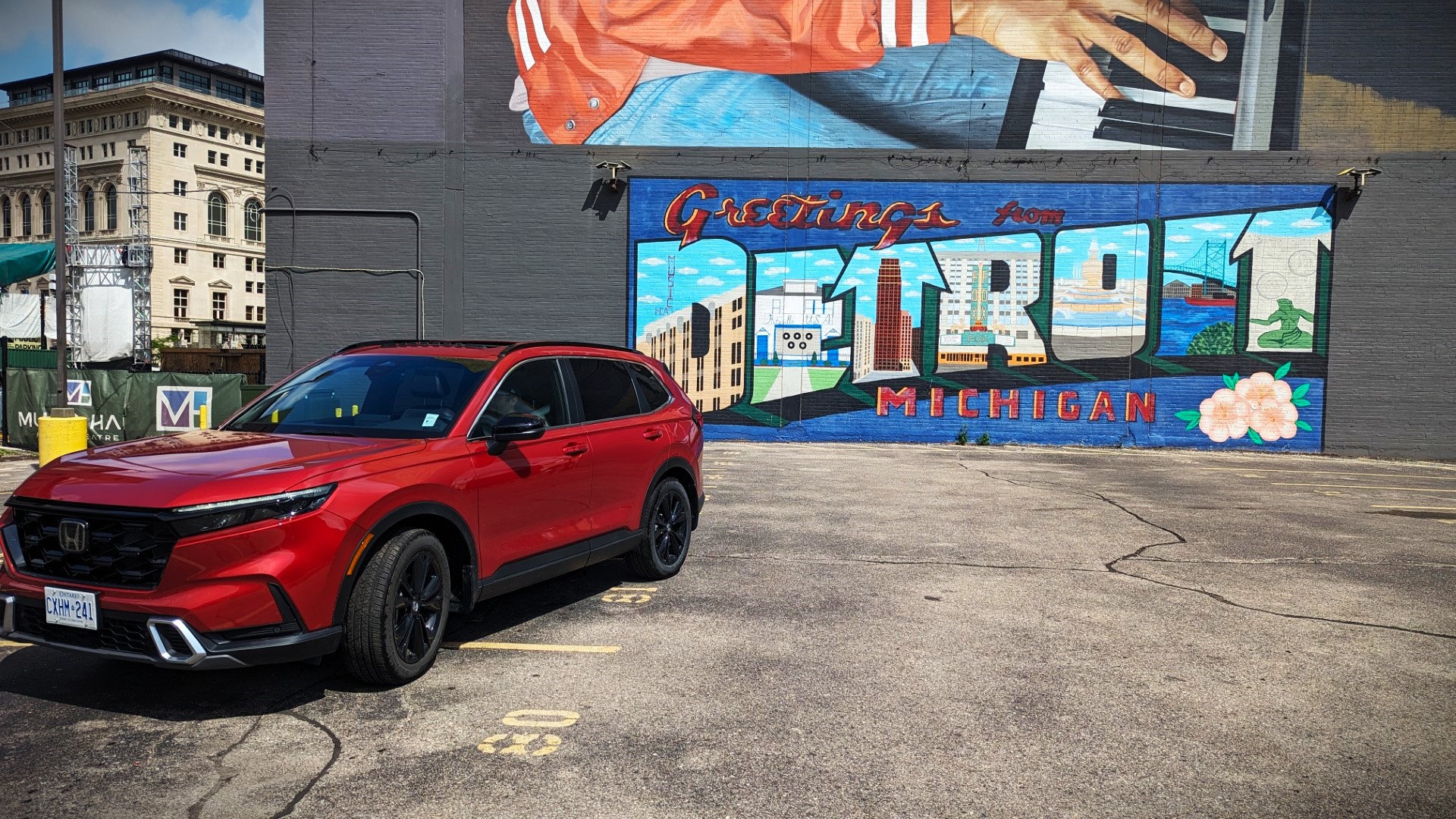 Honda vehicle at Detroit Mural 