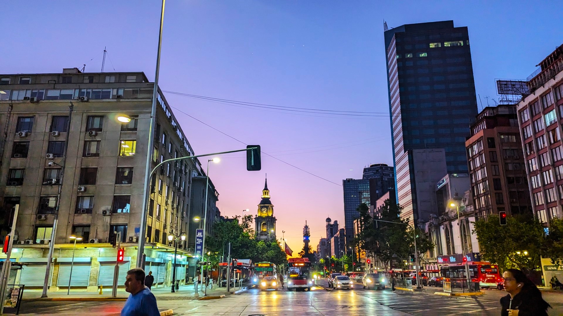 Sunset in Santiago