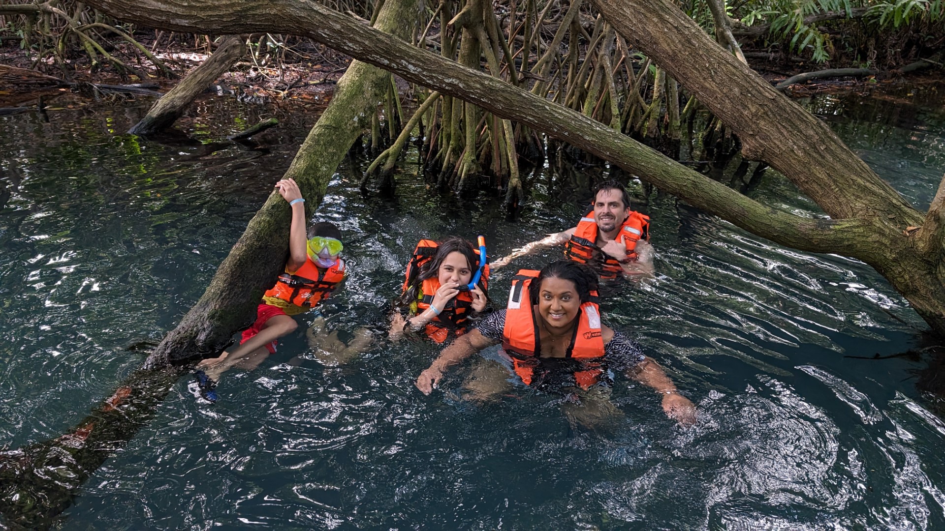 family at Sandos Caracol Eco Resort