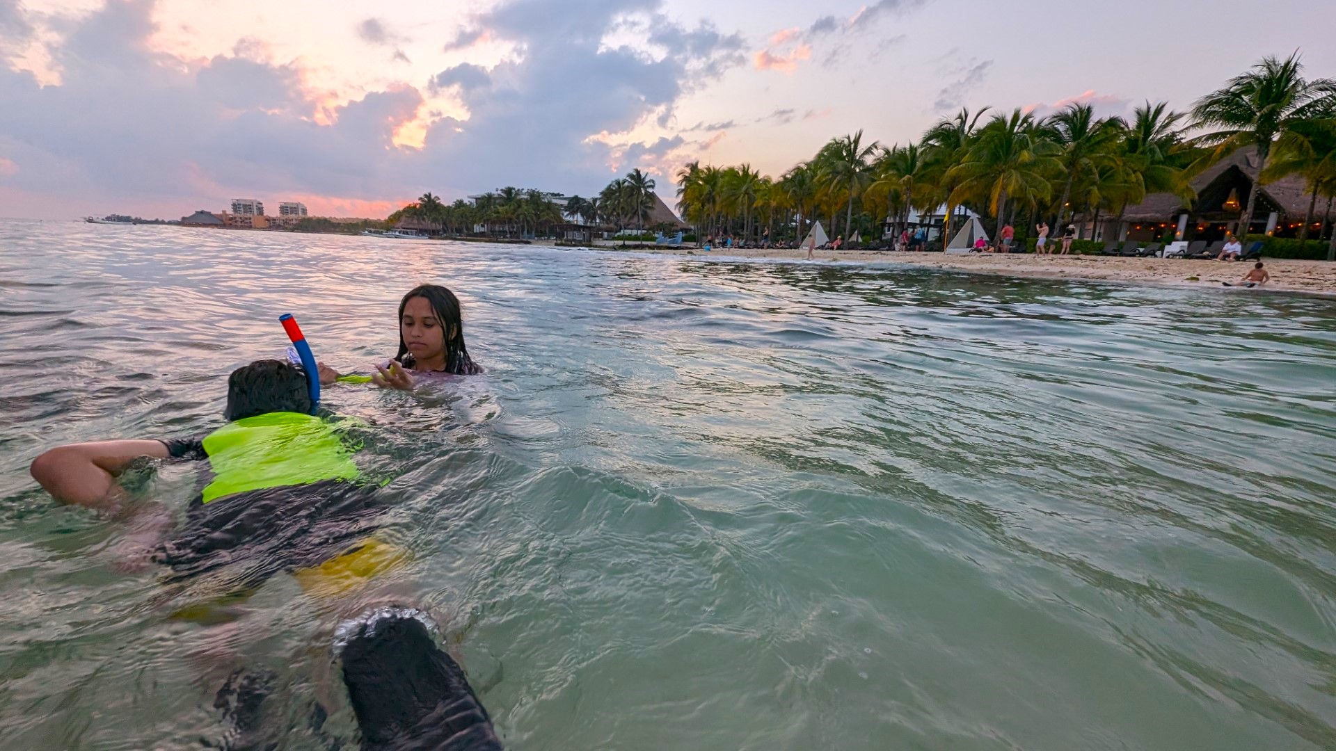 Kids at Sandos Caracol Beach