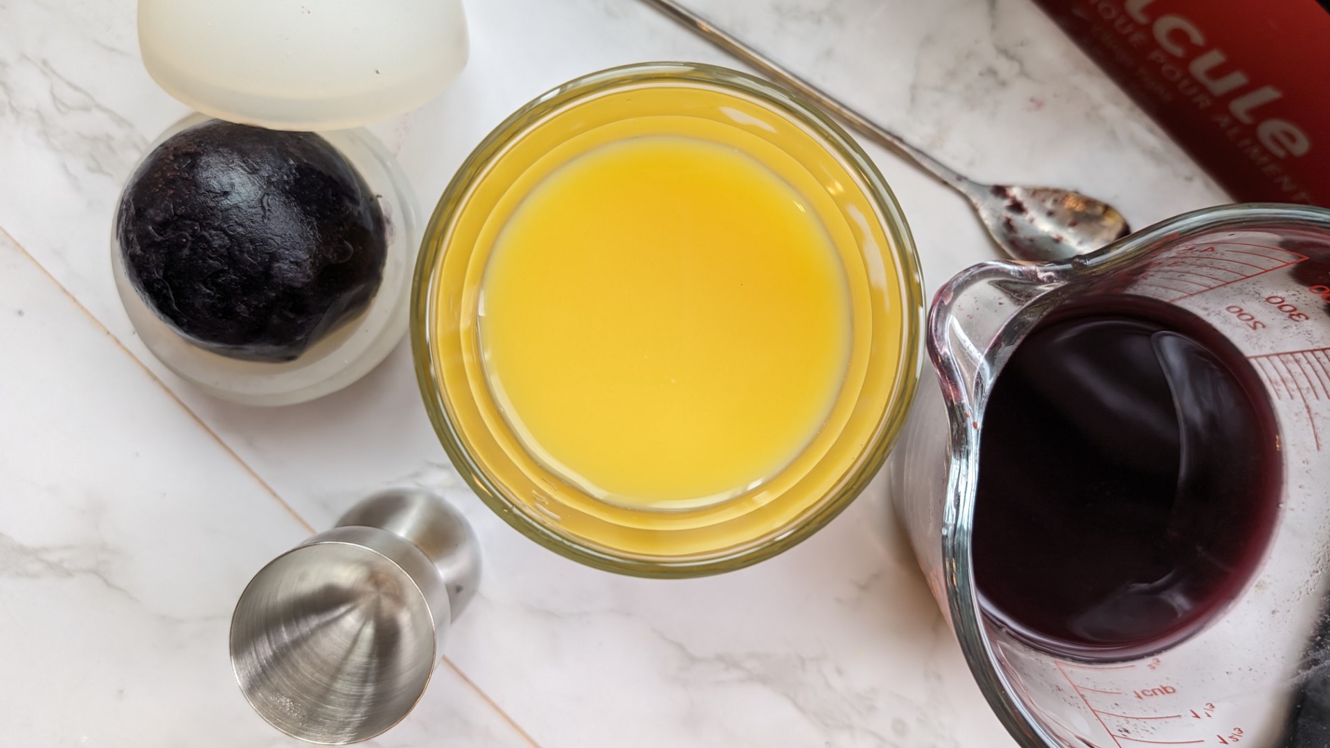 ingredients for an eclipse drink