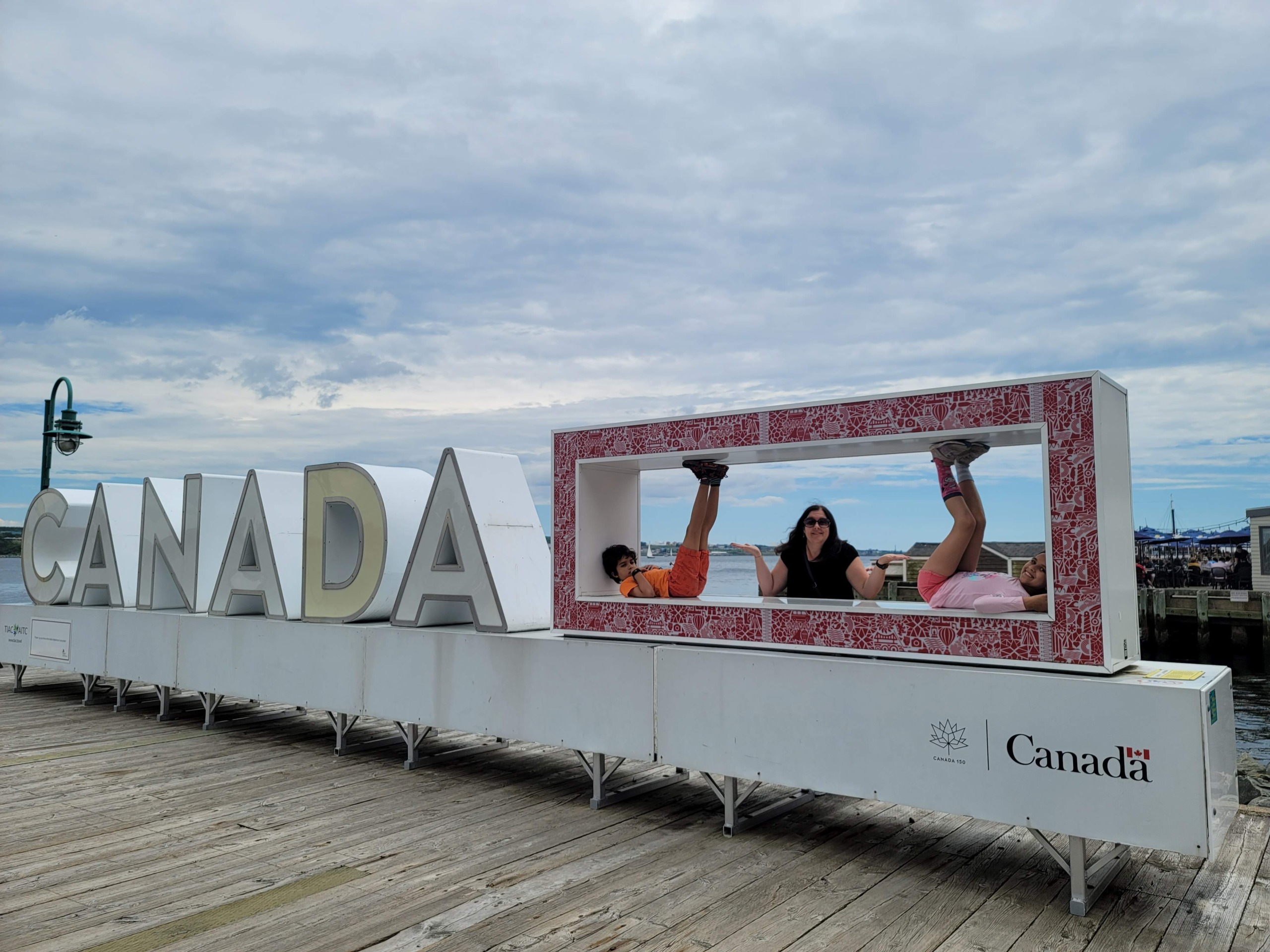 kids in Canada sign in Halifax