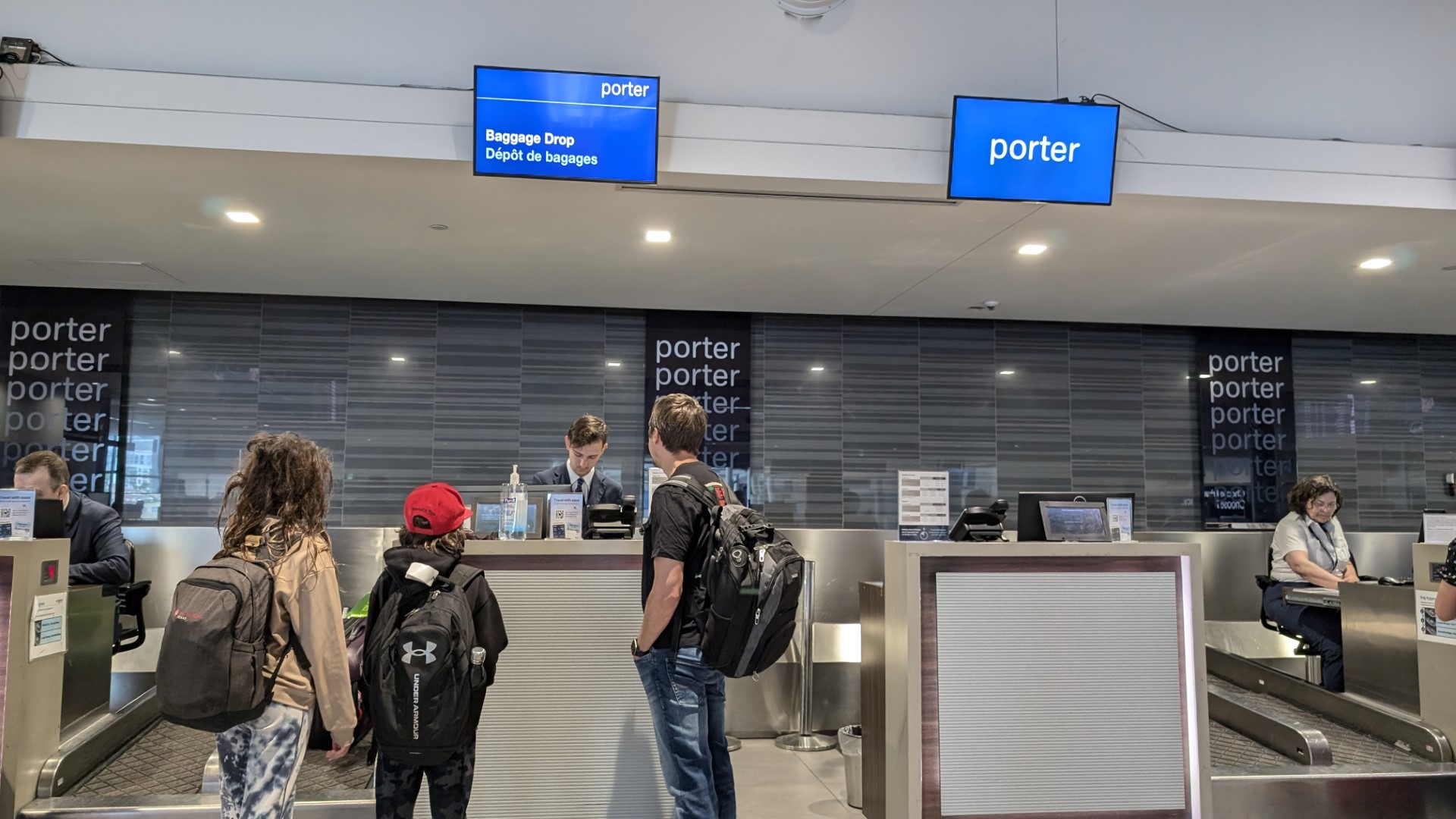 Billy Bishop Porter Check in 