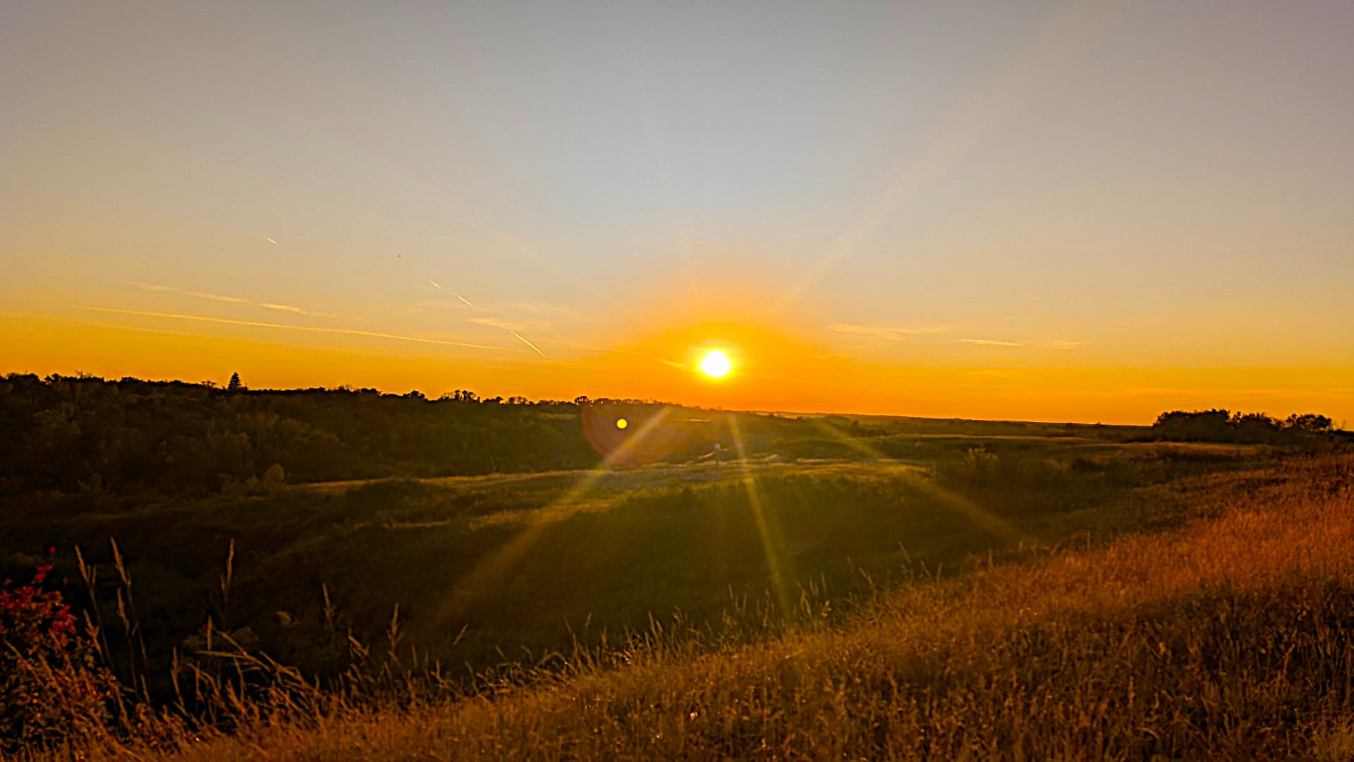 Sunset in Saskatoon fields