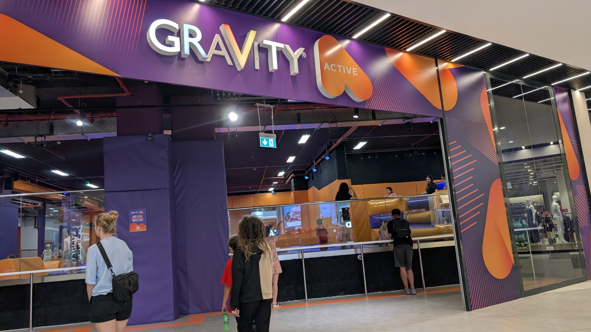 child walking into Gravity 