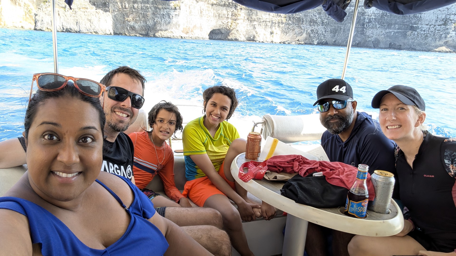family on boat in Malta