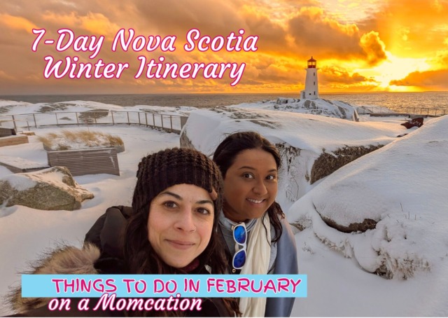Yashy and friend on girls trip in Nova Scotia