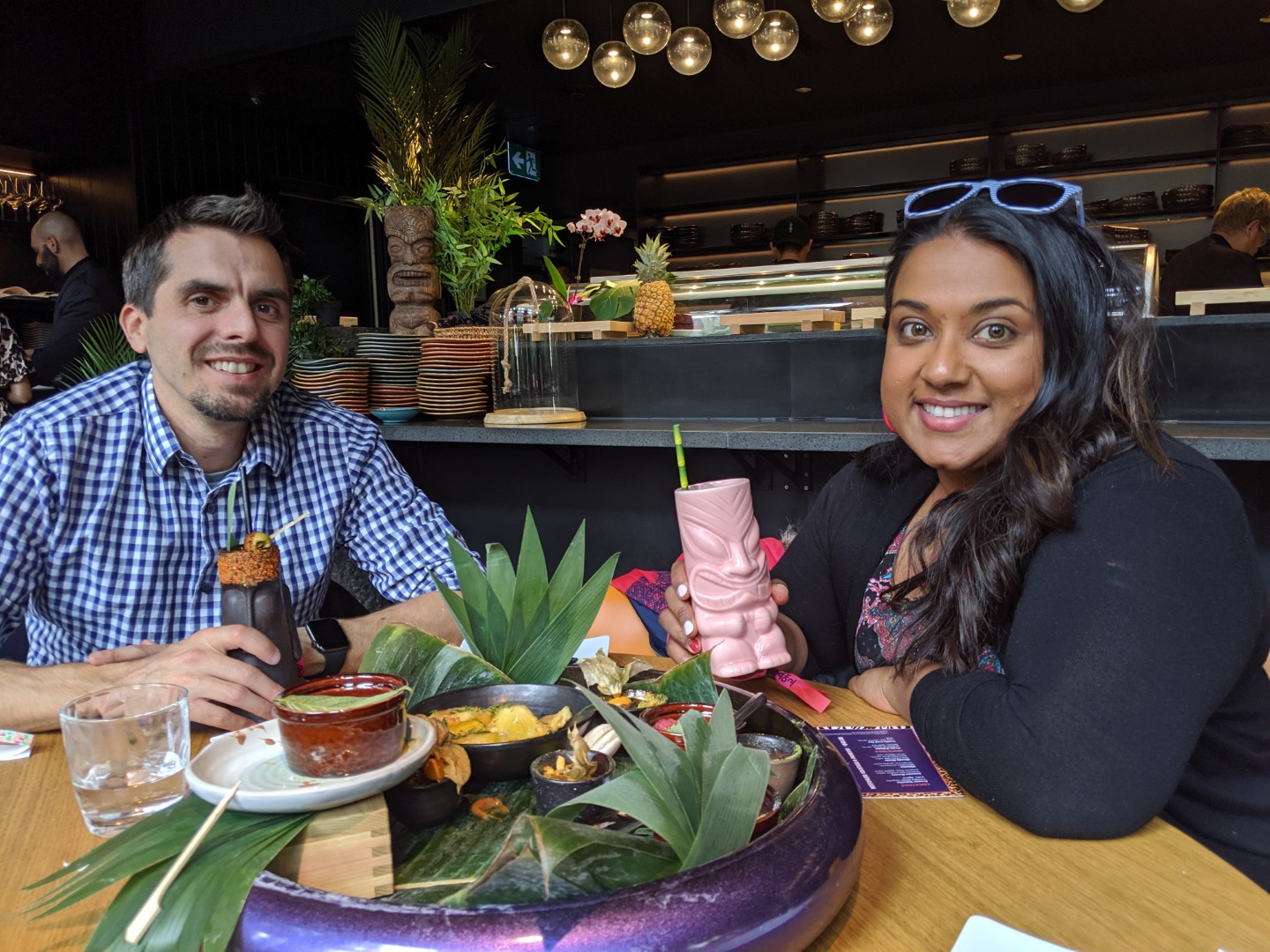 couple at Chotto matte Toronto restaurant