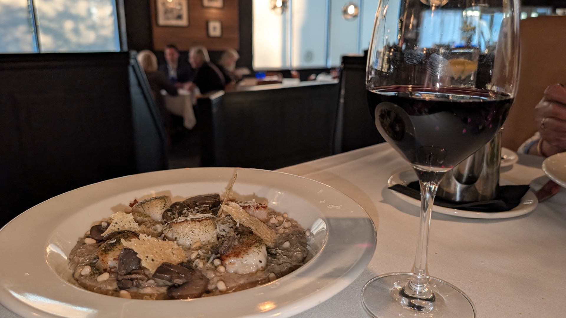 Risotto on table at a restaurant in Thunder Bay Ontario