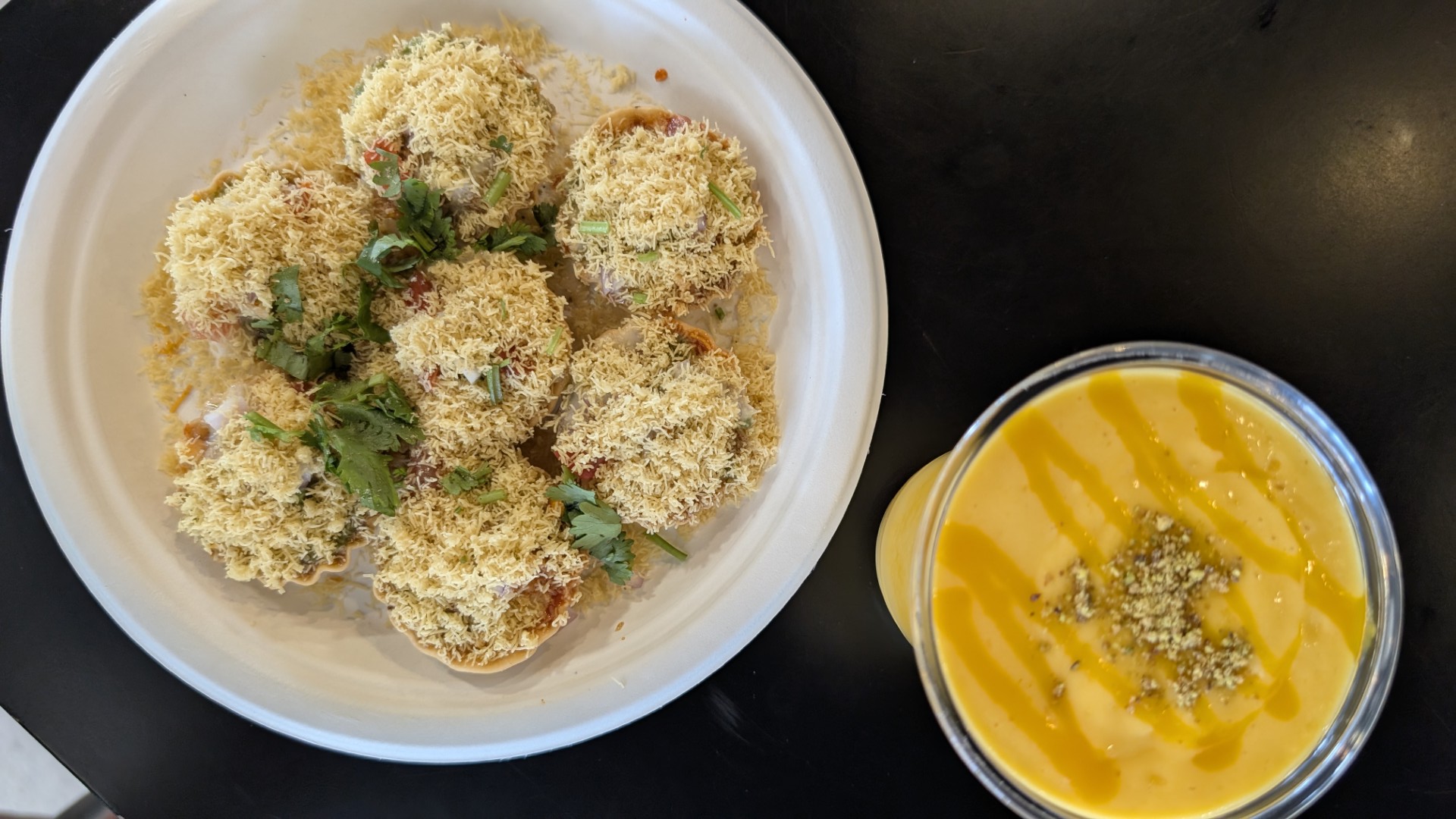 mango shake and basket chaat in Thunder Bay