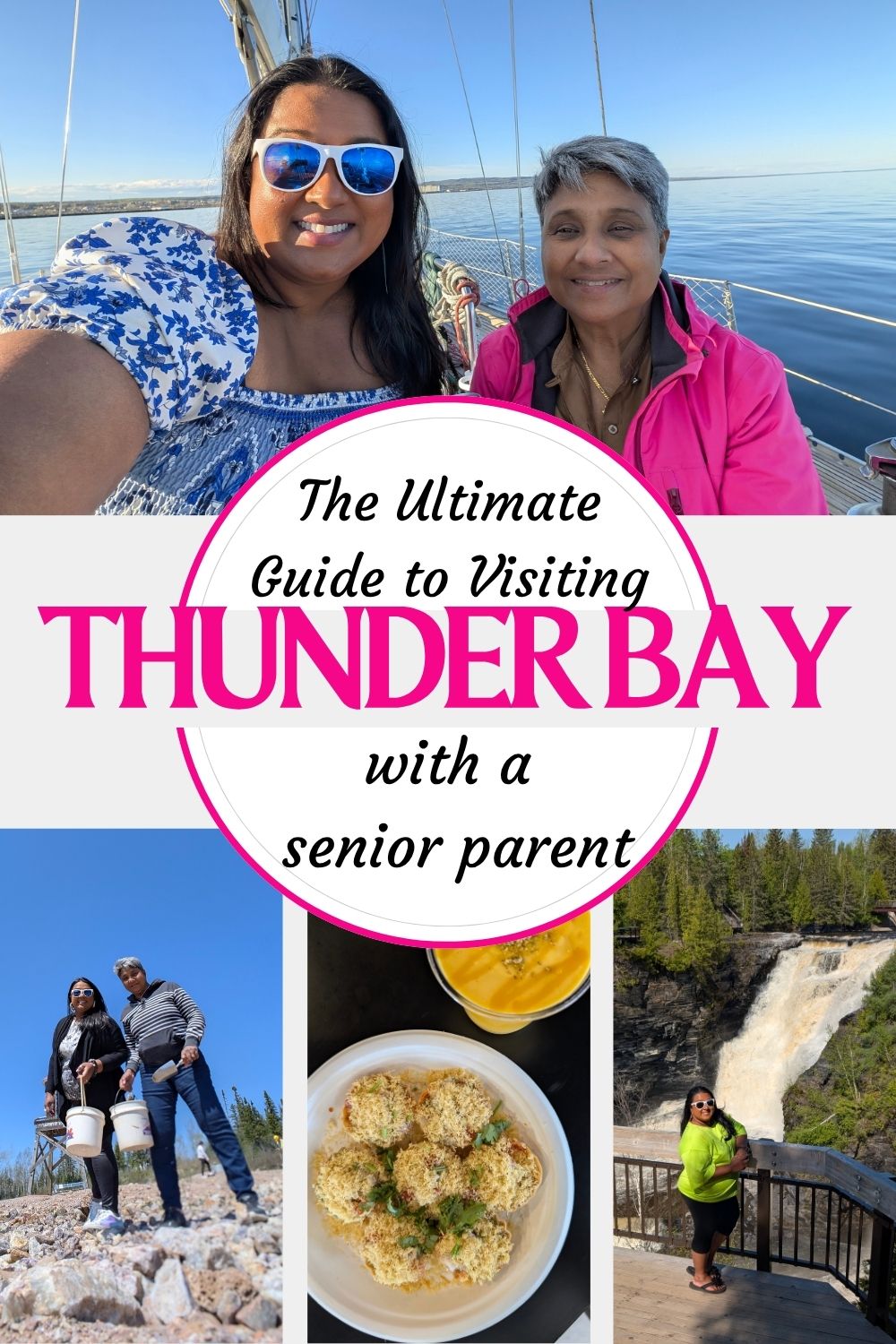 Thunder Bay with senior traveller