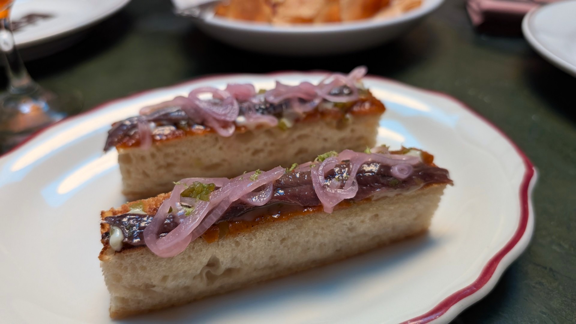 Anchovy toast