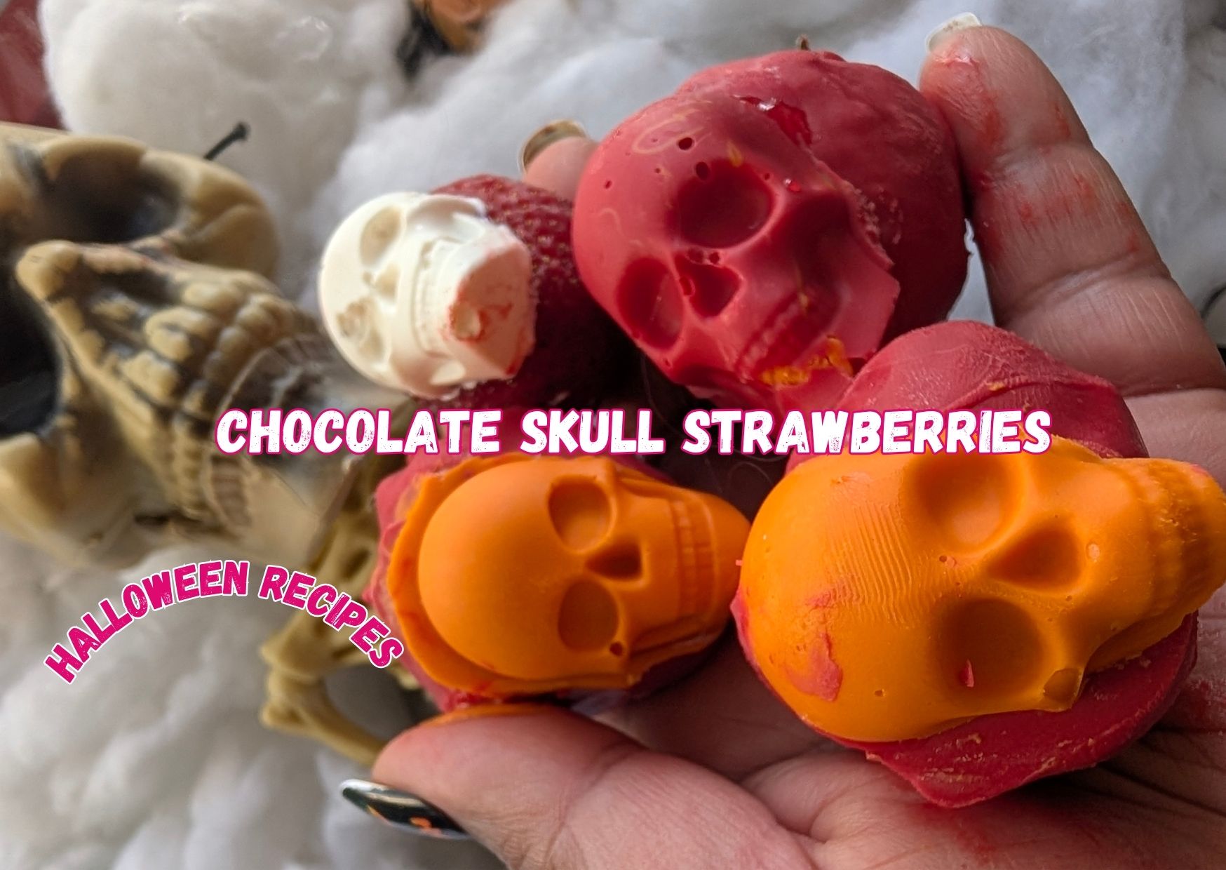 Chocolate Covered Skull Strawberries