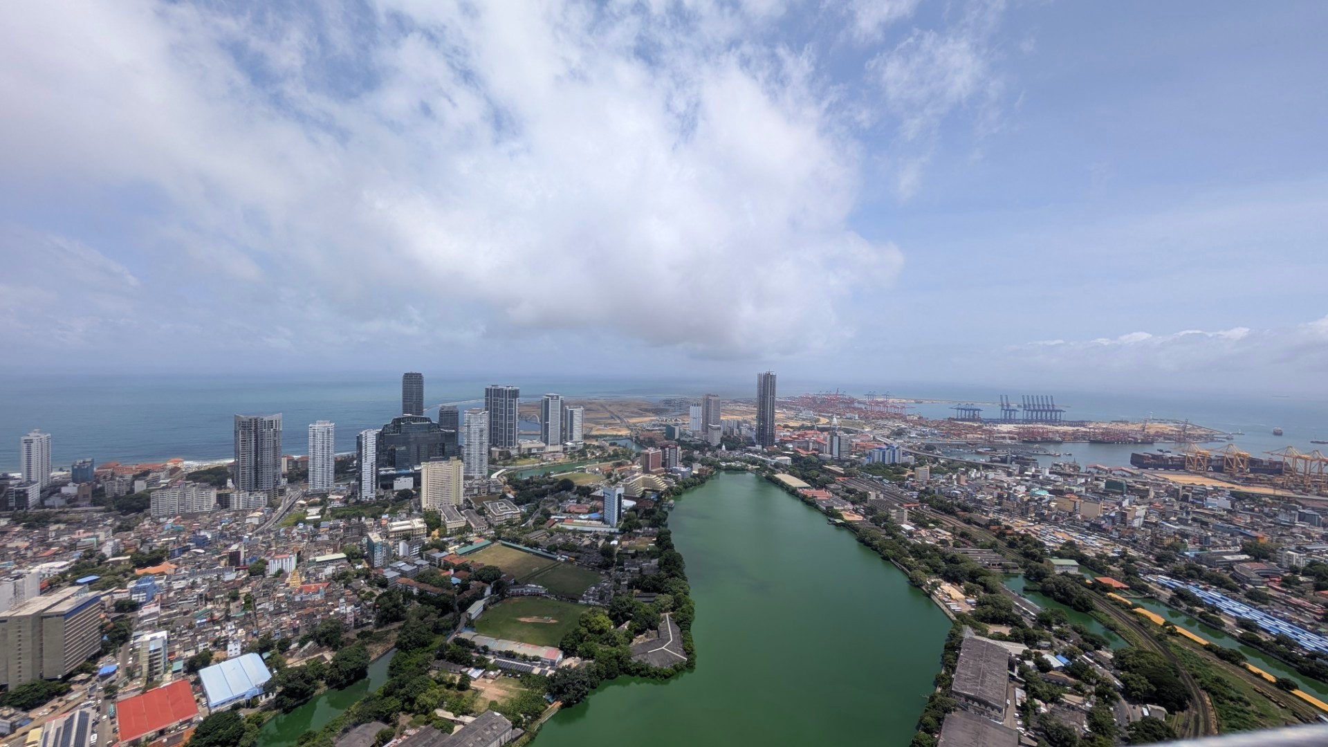 view from Lotus tower observatory