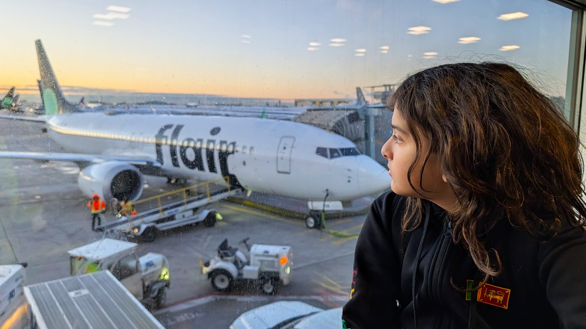 flair airlines with kid