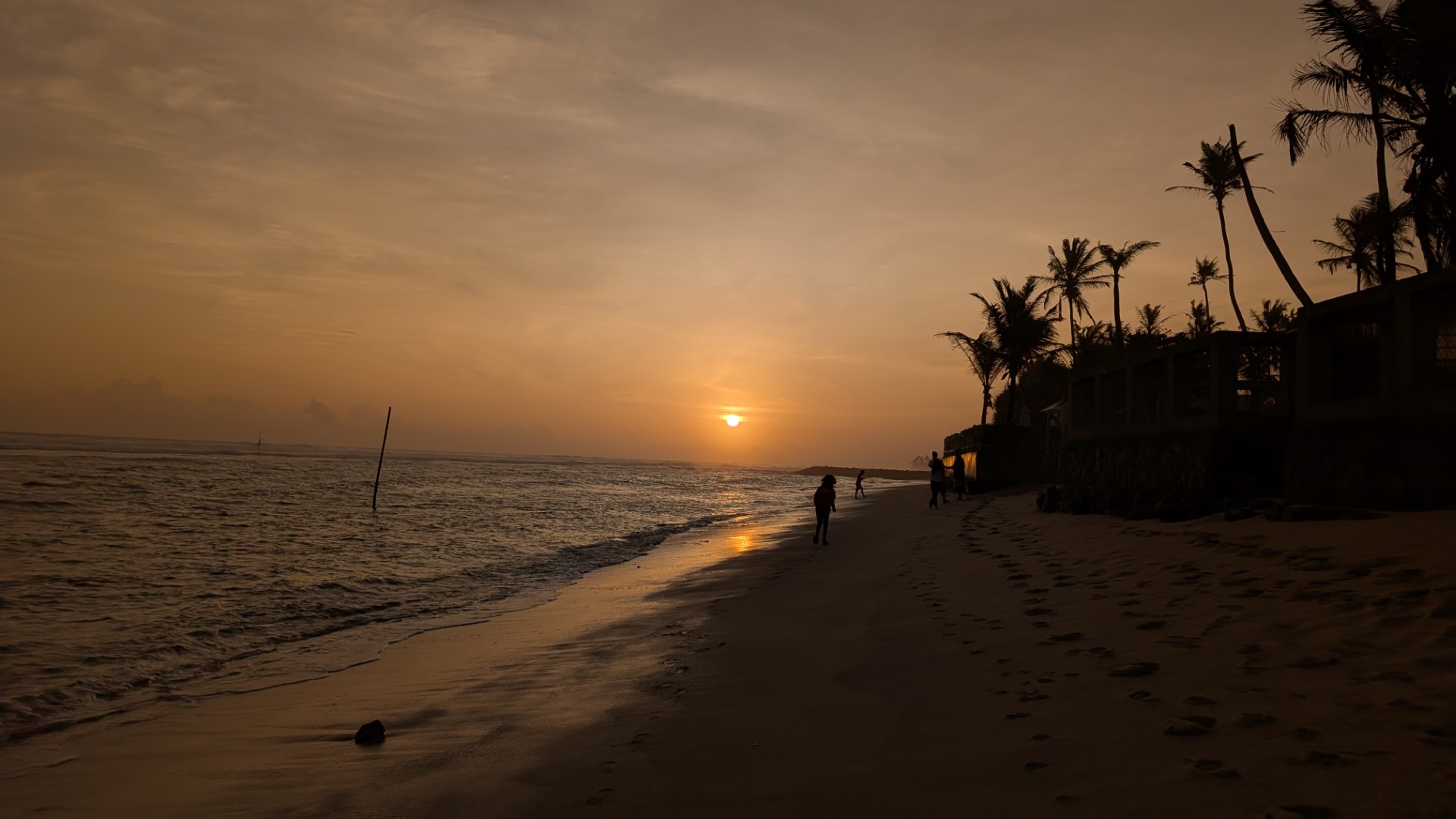 Ahangama beach with kids