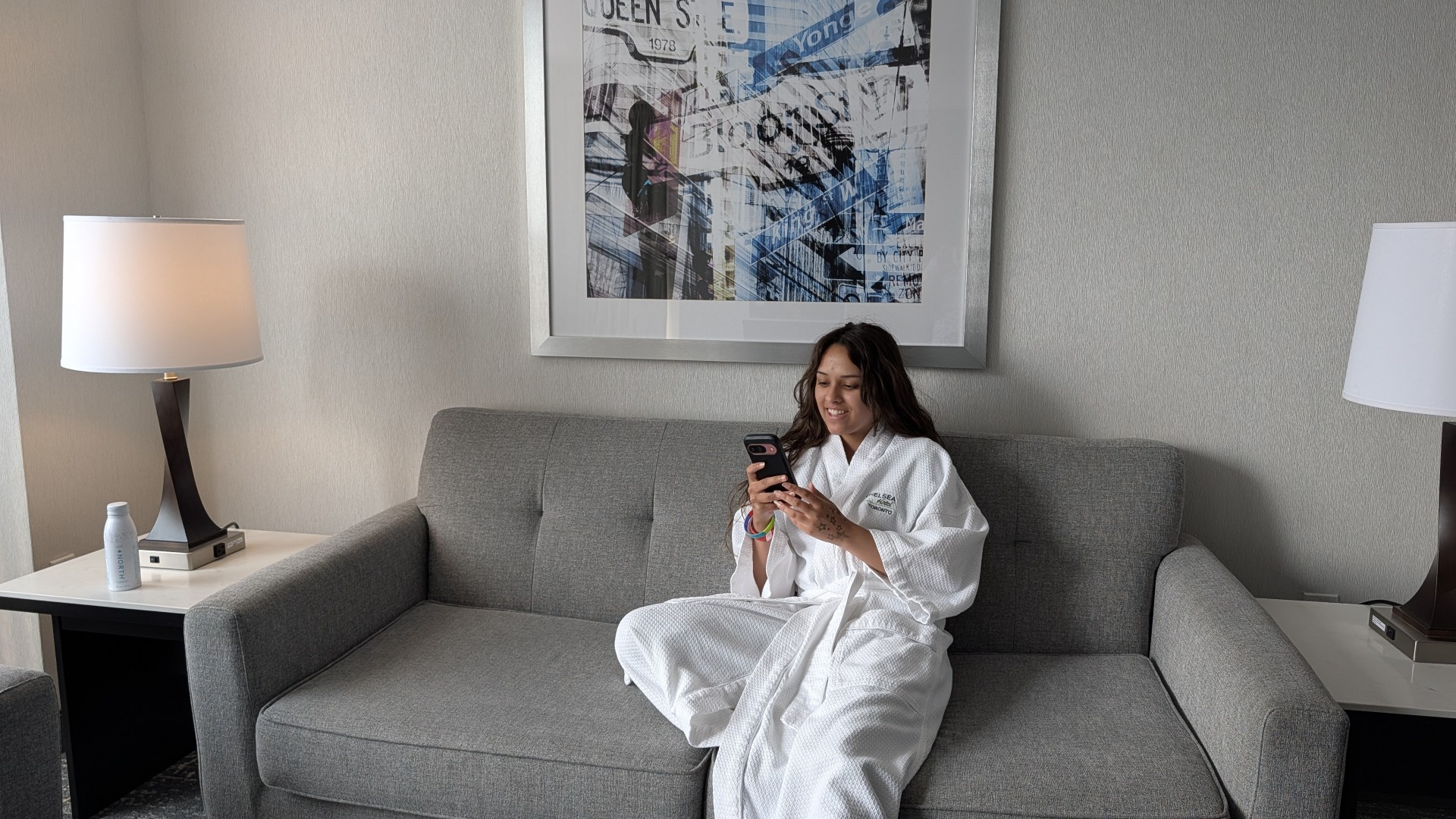 teenager Toronto hotel room